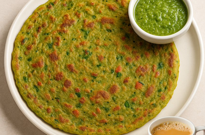 Green Moong Dal Chilla